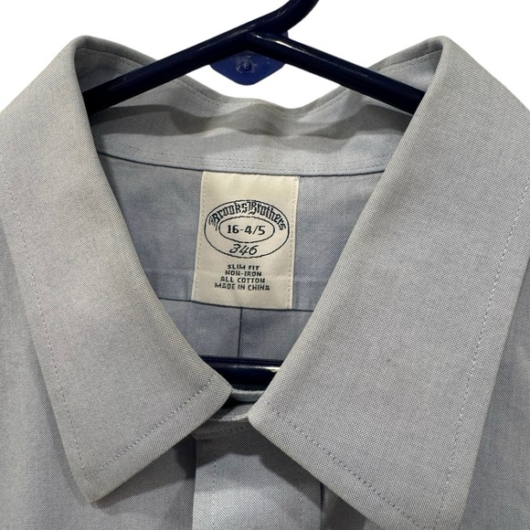Men’s Brooks Brothers Blue Long Sleeve Button Down Oxford Dress Shirt. Size 16. - Picture 7 of 12